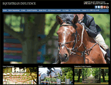 Tablet Screenshot of equestrianinfluence.com